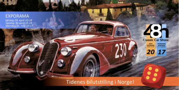 Wystawa samochodów klasycznych w Oslo