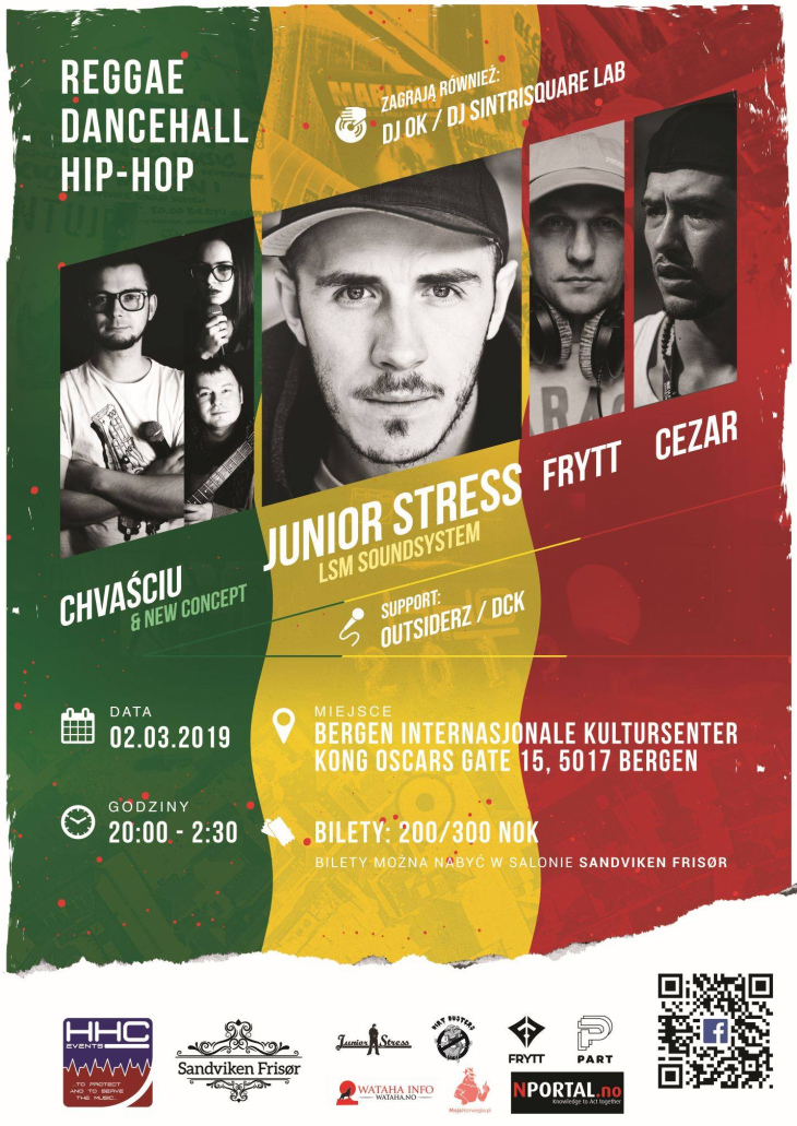 Junior Stress / Chvaściu & New Concept / Frytt / Cezar w Bergen