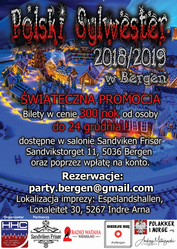 Polski Sylwester 2018/2019 w Bergen