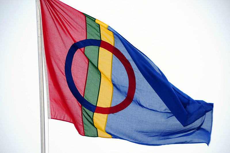 Na zdjęciu: samska flaga