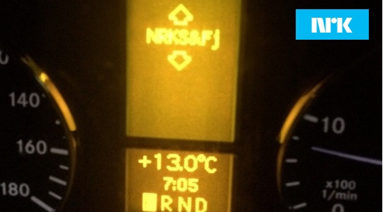 Zdjęcie zrobione w miejscowości Måløy pokazuje wyjątkową temperaturę jak na styczniowy poranek w Norwegii