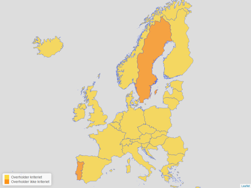 Duńczycy mogą swobodnie podróżować do państw zaznaczonych na żółto.