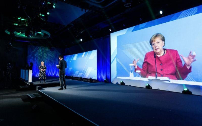 Angela Merkel i Erna Solberg uczestniczyły we wspólnej wideokonferencji 27 maja.
