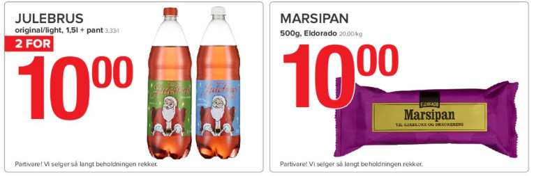 Przykładowe promocje na świąteczne produkty w Spar. 