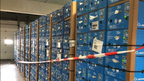 Największa konfiskata kokainy w historii Norwegii. 820 kilogramów ukryto w bananach