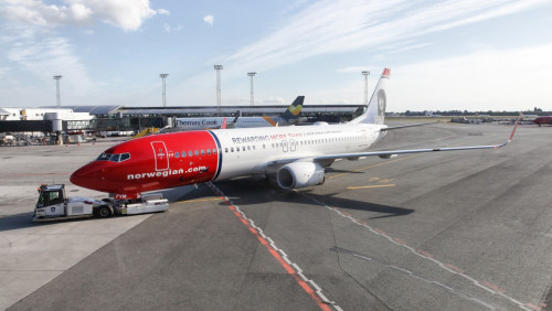 O 90 procent mniej pasażerów poleciało z Norwegianem: drastyczny spadek w skali roku
