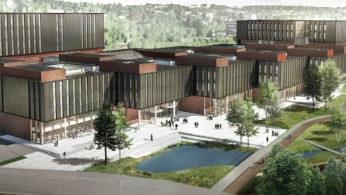 Prawie 7 miliardów koron na budynek uniwersytetu. Będzie największy w Norwegii [VIDEO]