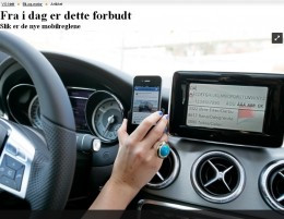 Zakaz używania telefonów komórkowych podczas jazdy samochodem