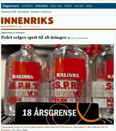 Kolejne obostrzenie w norweskiej polityce alkoholowej