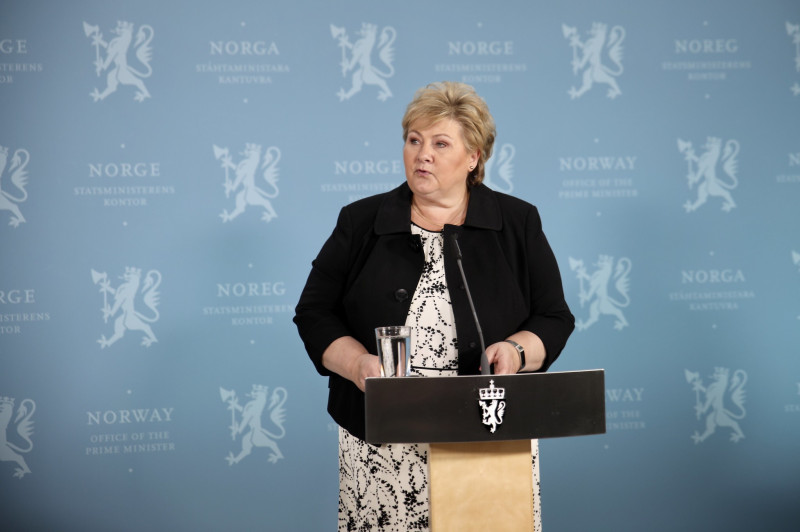 Erna Solberg zajmuje stanowisko premier Norwegii od października 2013 roku.