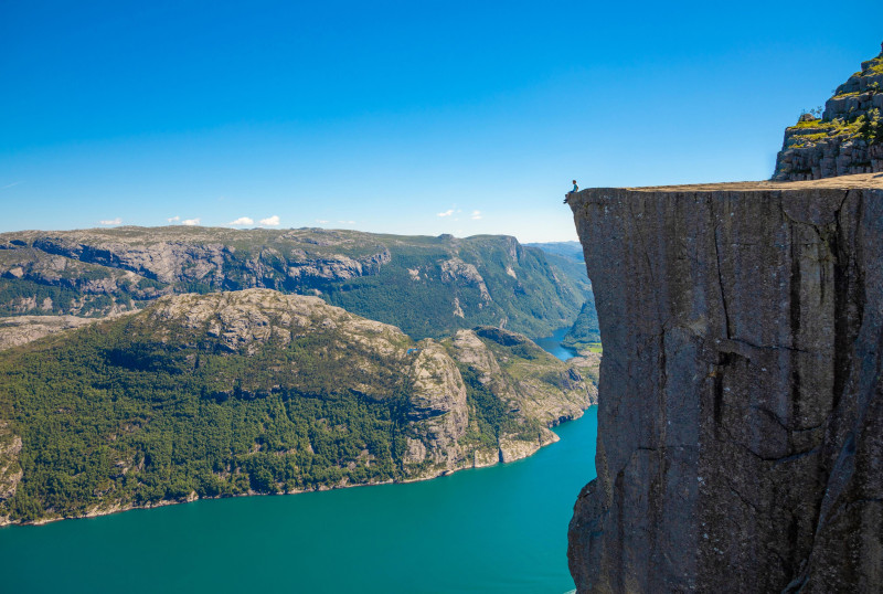 Jak wysoki jest najsłynniejszy norweski klif?